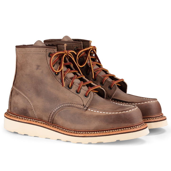 Red Wing 8883 6-Inch Classic Moc Toe Boots Concrete Rough & Tough Leather