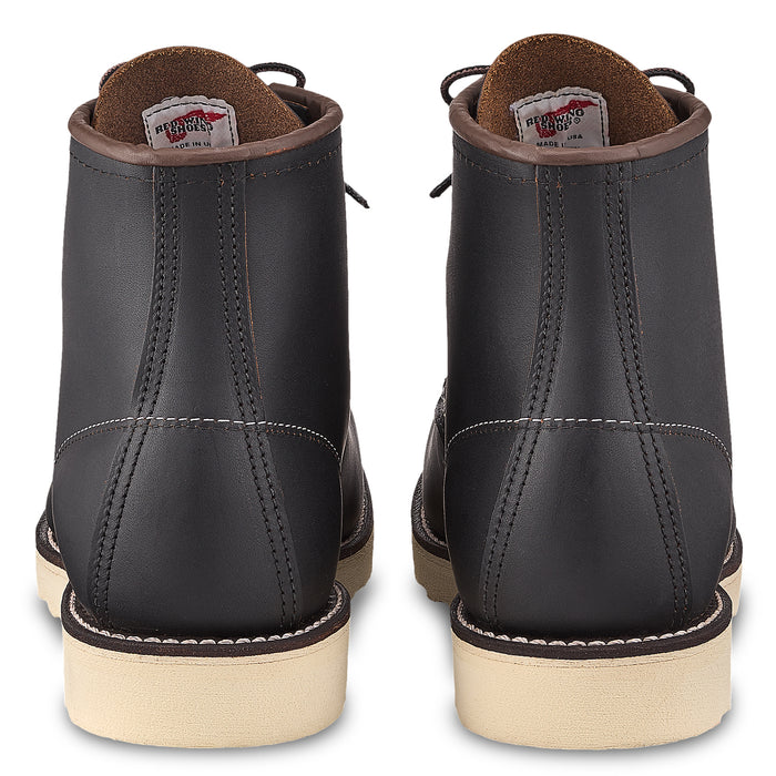 Red Wing 8849 6-Inch Classic Moc Boots Black Prairie Leather