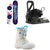 Burton Chicklet Snowboard - Girls' + Grom Snowboard Bindings - Little Kids' + Grom Boa Snowboard Boots 2021