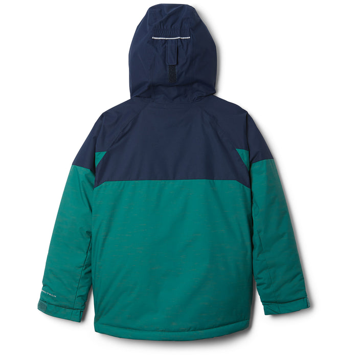 Columbia Alpine Action II Jacket - Boys' Pine Green Heather/Collegiate Navy/Blue Heron