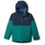 Columbia Alpine Action II Jacket - Boys' Pine Green Heather/Collegiate Navy/Blue Heron
