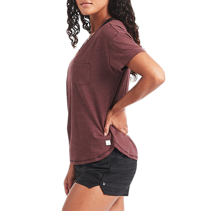 Vuori Lux Performance Tee - Women's Fig Heather