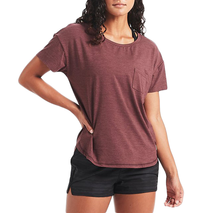Vuori Lux Performance Tee - Women's Fig Heather