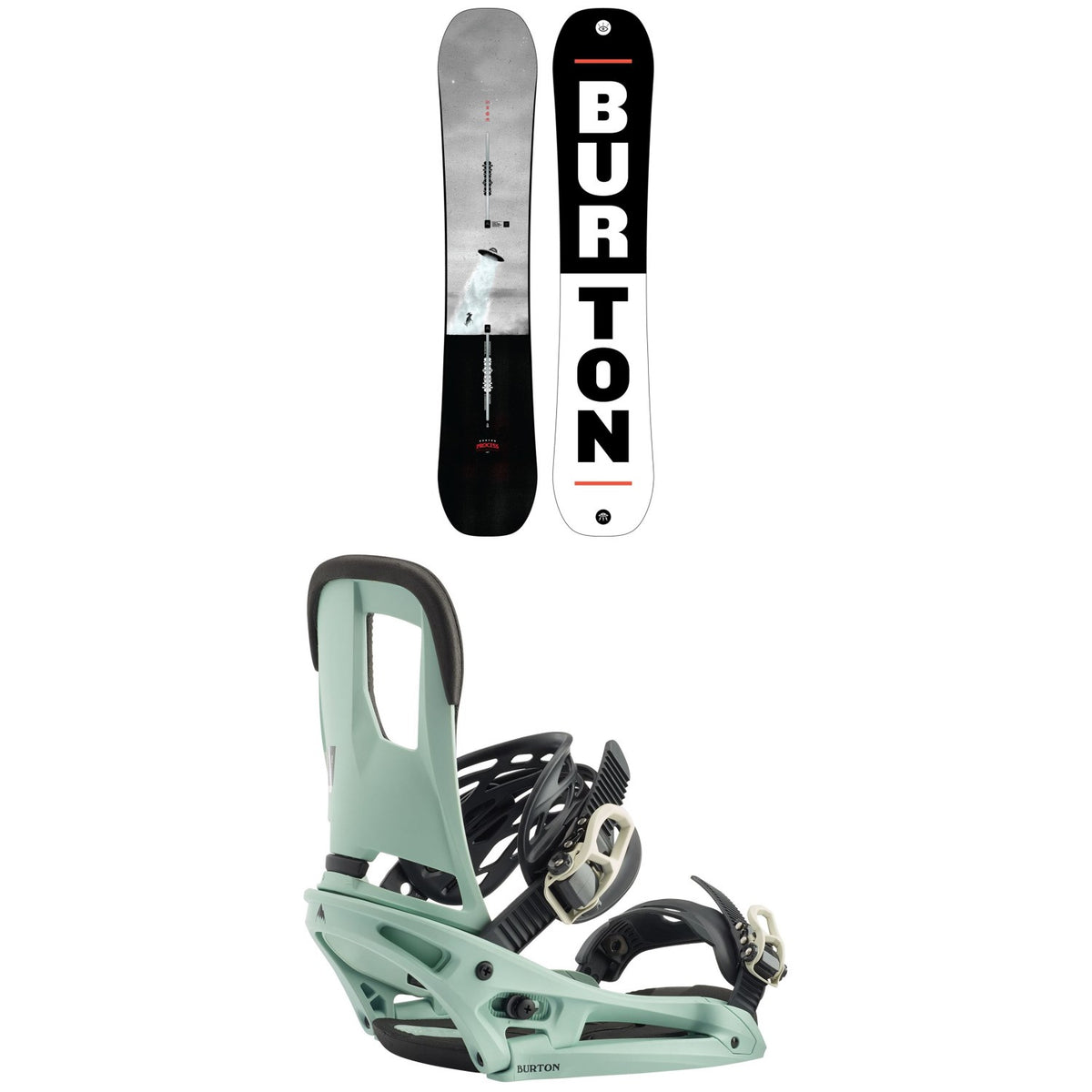 Burton Process Snowboard + Burton Cartel EST Snowboard Bindings 2020