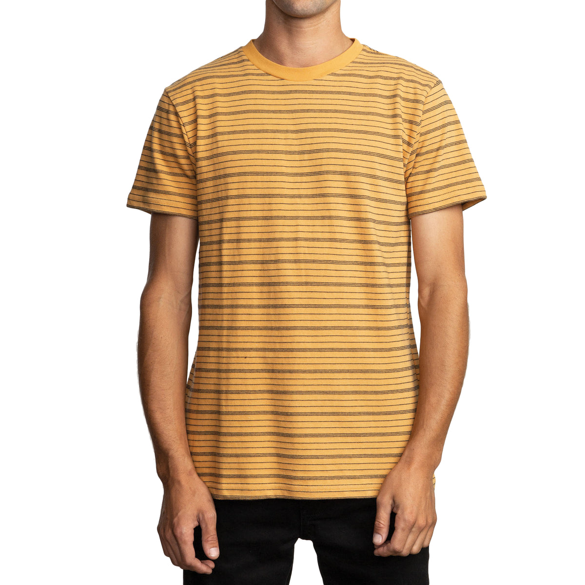 RVCA Amenity Stripe T-Shirt Apricot