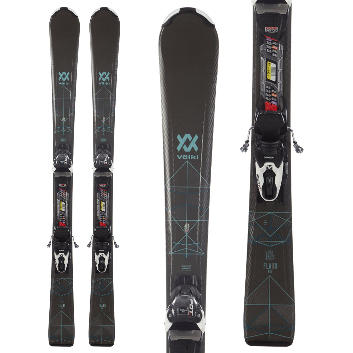 Völkl Flair 8.0 Skis + FDT 10.0 TP Bindings - Women's 2019