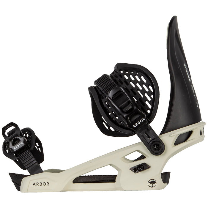 Arbor Spruce Snowboard Bindings White