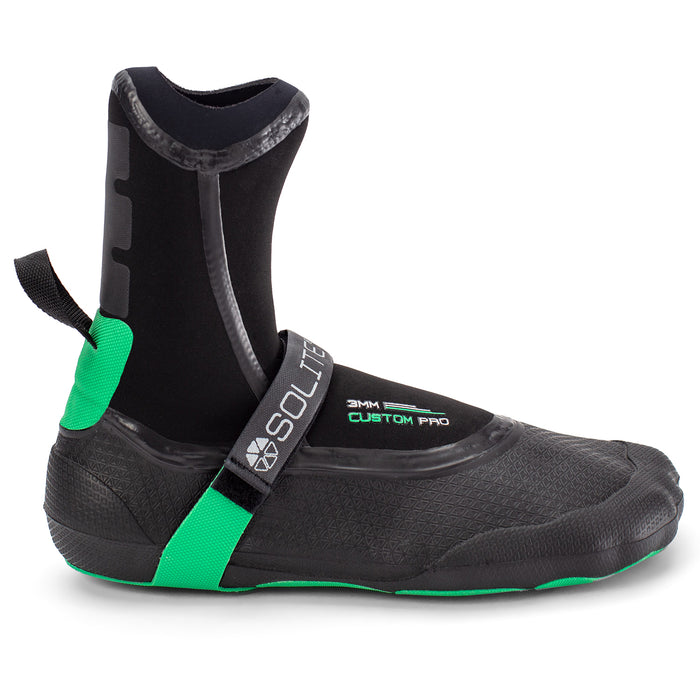 Solite 3mm Custom Pro Wetsuit Booties Black/Green