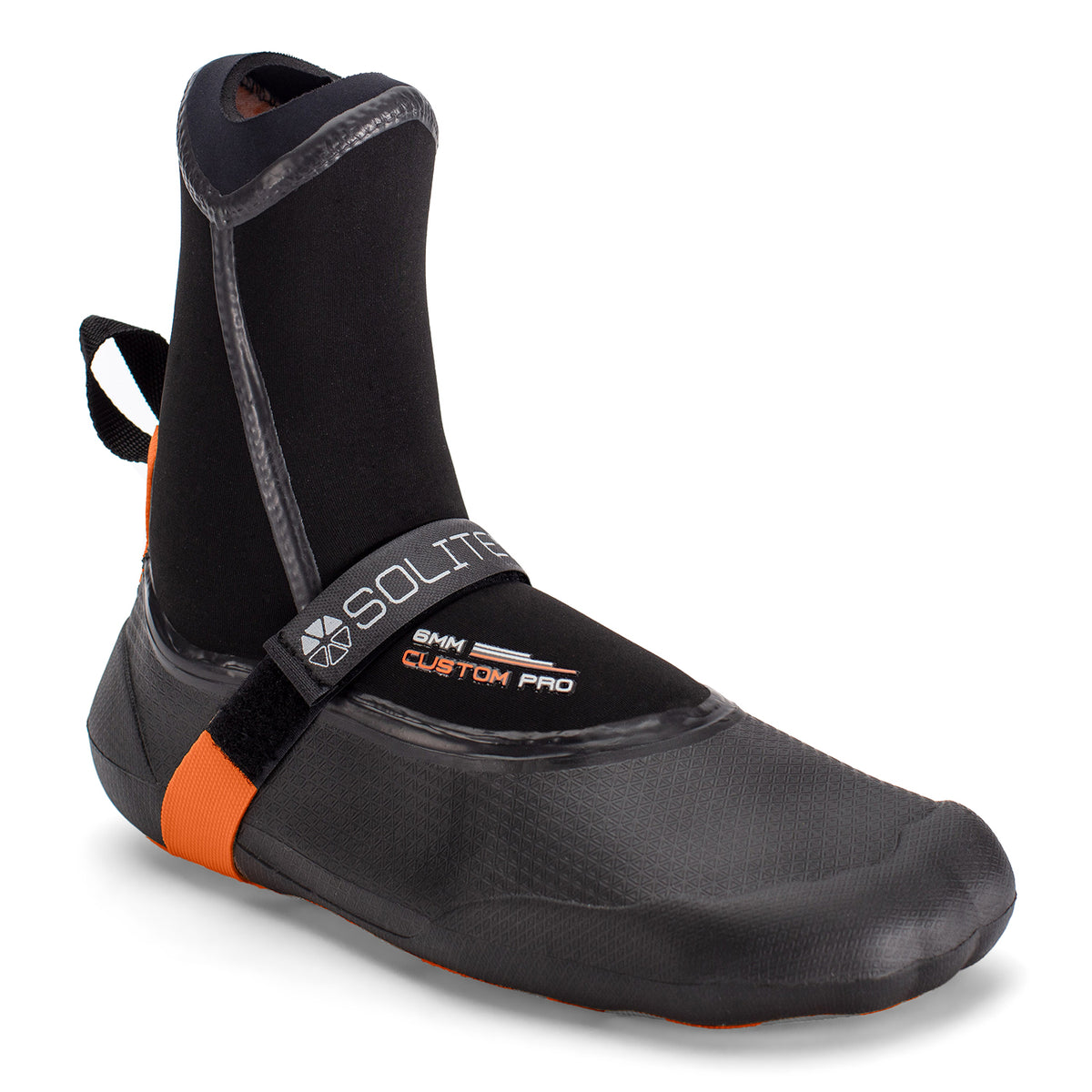 Solite 6mm Custom Pro Wetsuit Booties Black/Orange