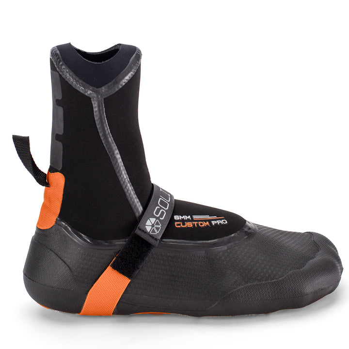 Solite 6mm Custom Pro Wetsuit Booties Black/Orange