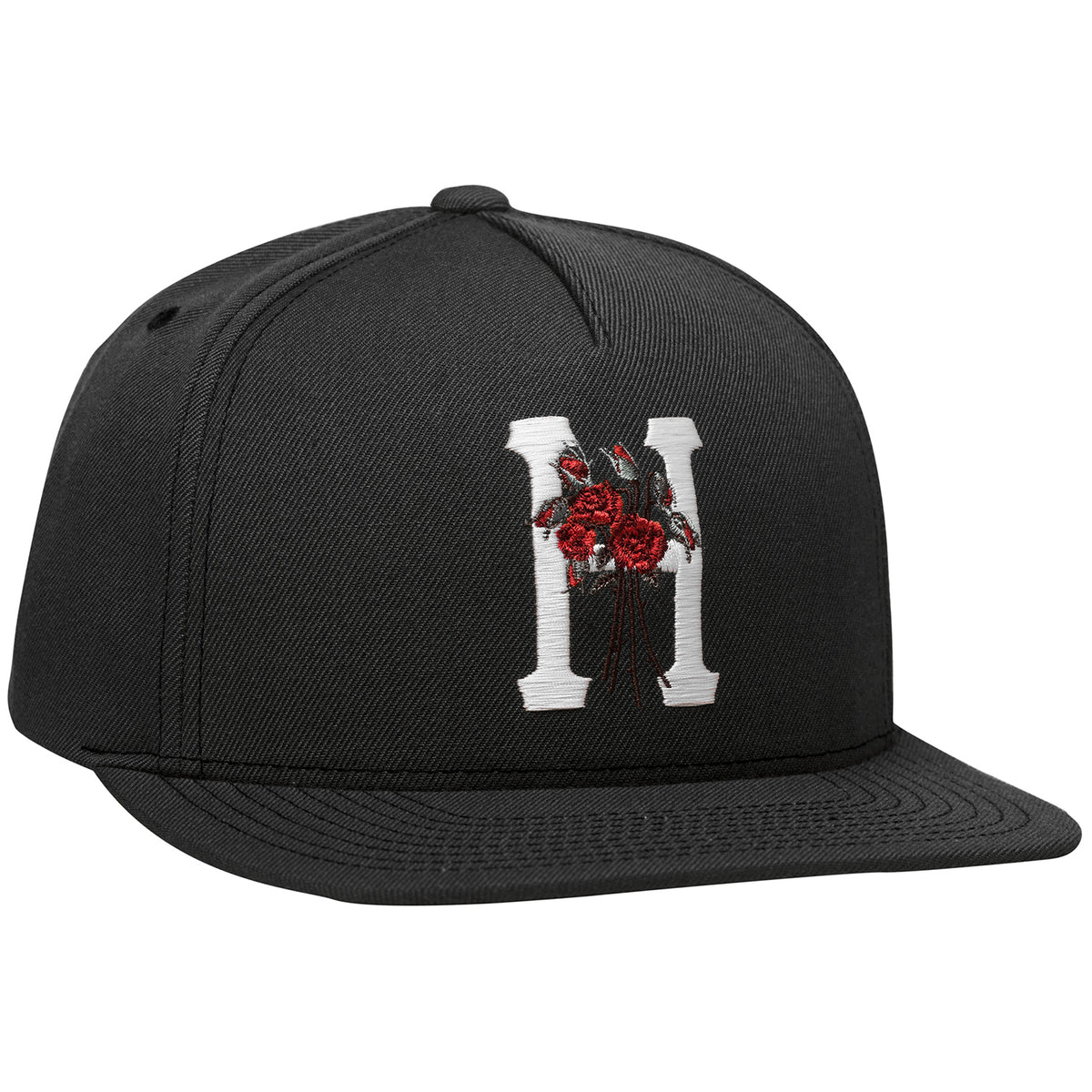 HUF Memorium Snapback Hat Black