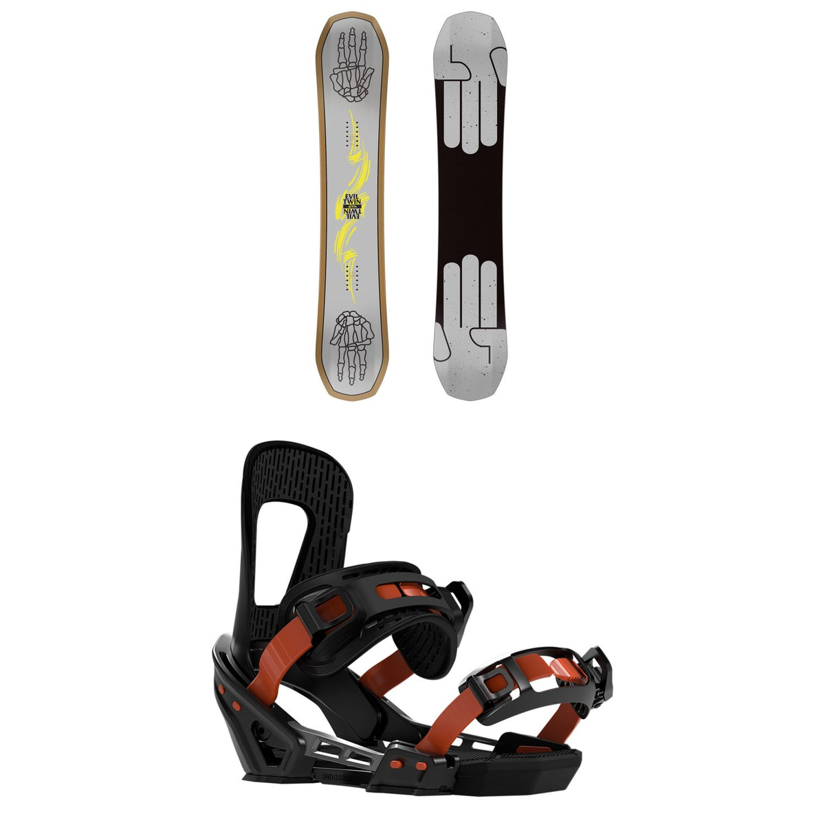 Bataleon Evil Twin Snowboard + Switchback Smith Snowboard Bindings 2020