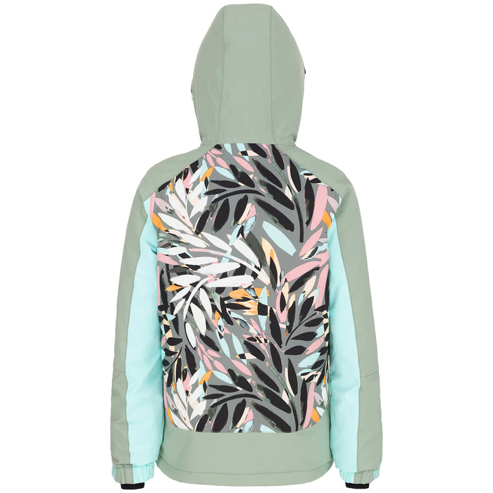 O'Neill Allure Jacket - Girls' Green AOP w/ Blue