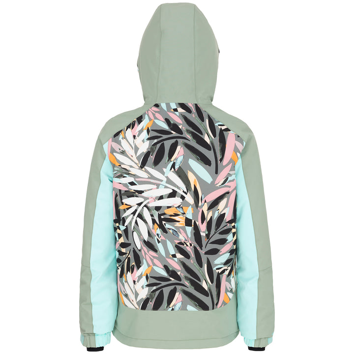 O'Neill Allure Jacket - Girls' Green AOP w/ Blue