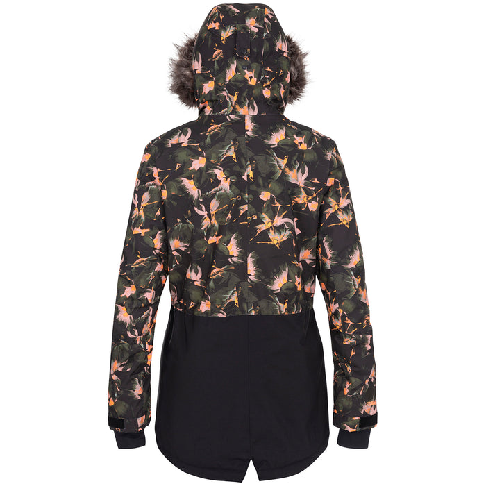 O'Neill PW Zeolite Jacket - Women's Black AOP w/ Yellow