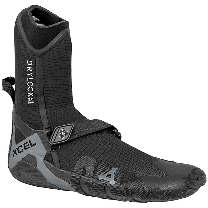 XCEL 5mm Drylock Round Toe Wetsuit Boots Black/Grey
