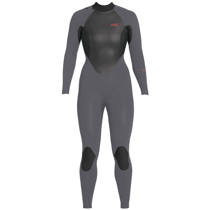 XCEL 4/3 Axis X Back Zip Wetsuit - Women's Jet Black/Black