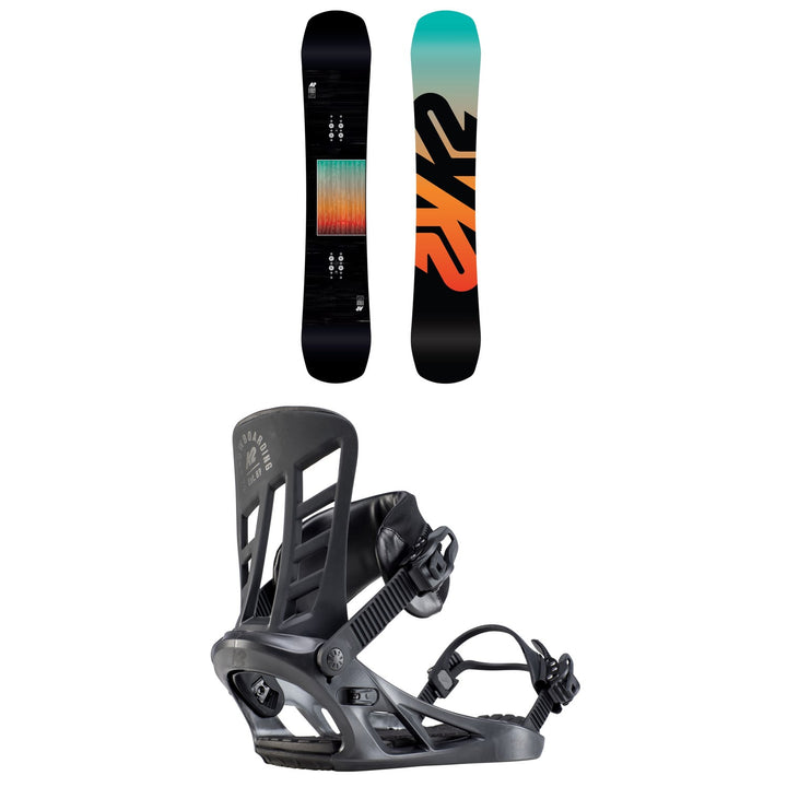 K2 Afterblack Wide Snowboard + Indy Snowboard Bindings 2020