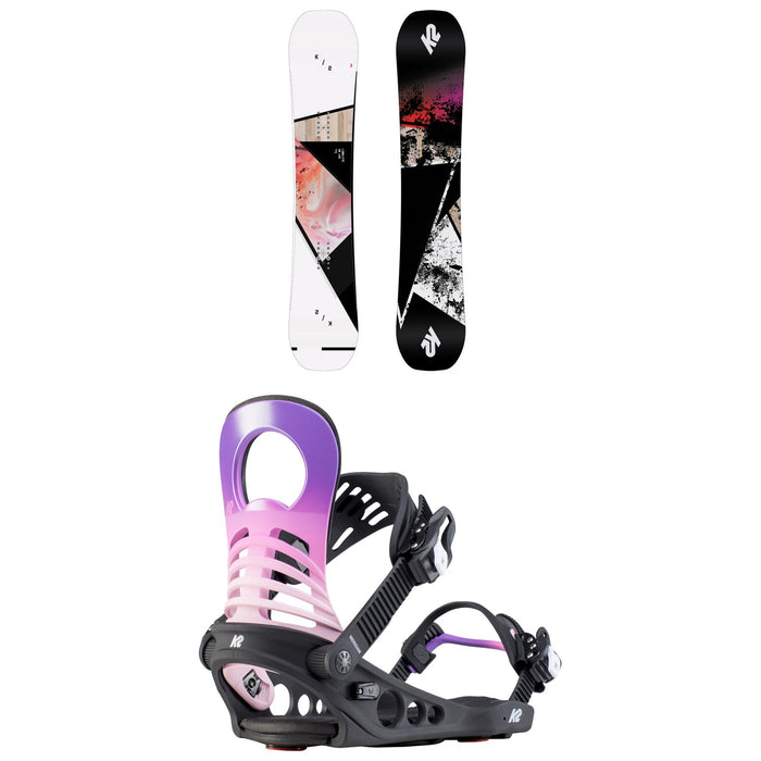 K2 Lime Lite Snowboard - Women's + K2 Meridian Snowboard Bindings - Women's 2020