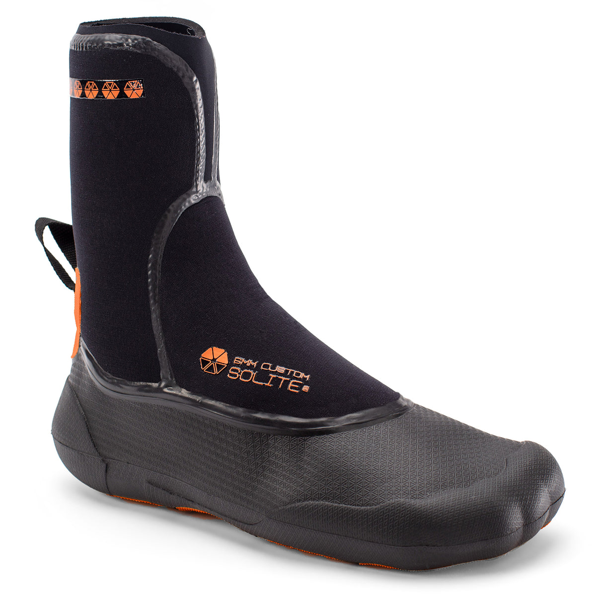 Solite 6mm Custom Wetsuit Booties Black/Orange