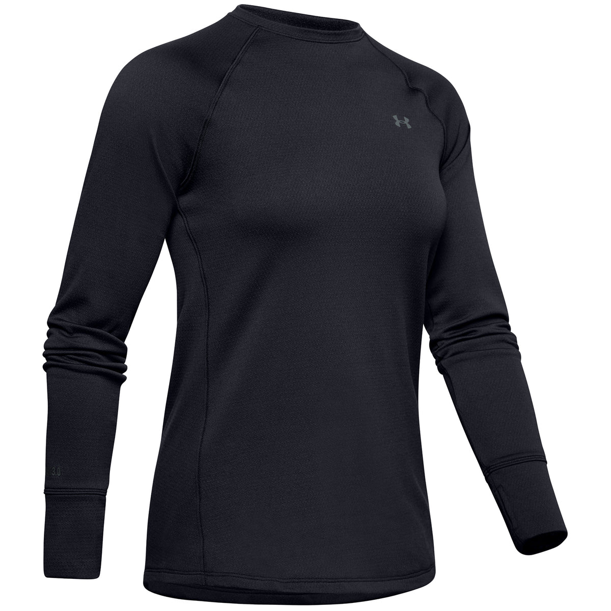 Under Armour ColdGear® Base 3.0 Crew Top - Women's Black/Pitch Grey