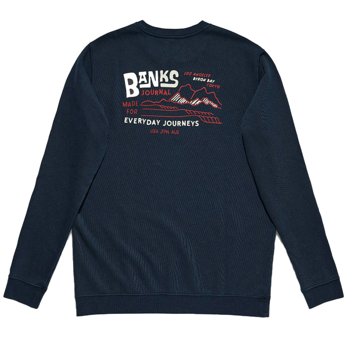 Banks Shorely Fleece Sweatshirt Dirty Denim