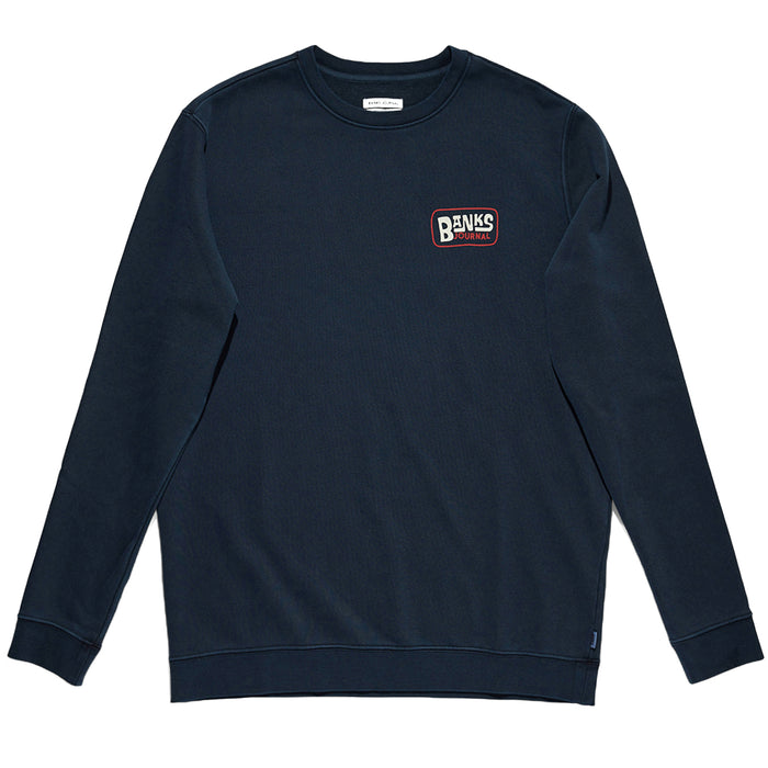 Banks Shorely Fleece Sweatshirt Dirty Denim