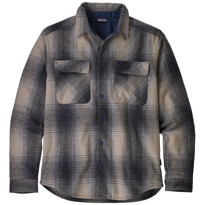 Patagonia Long-Sleeved Recyled Wool Shirt Naturalist: Stone Blue
