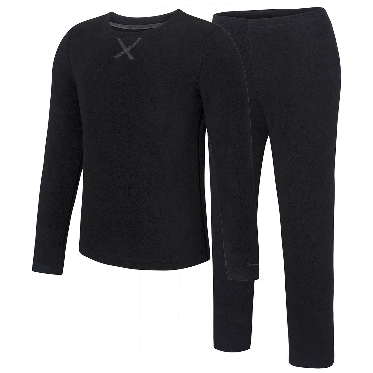 Terramar Winter Warmers Fleece Baselayer Set - Toddlers' Black