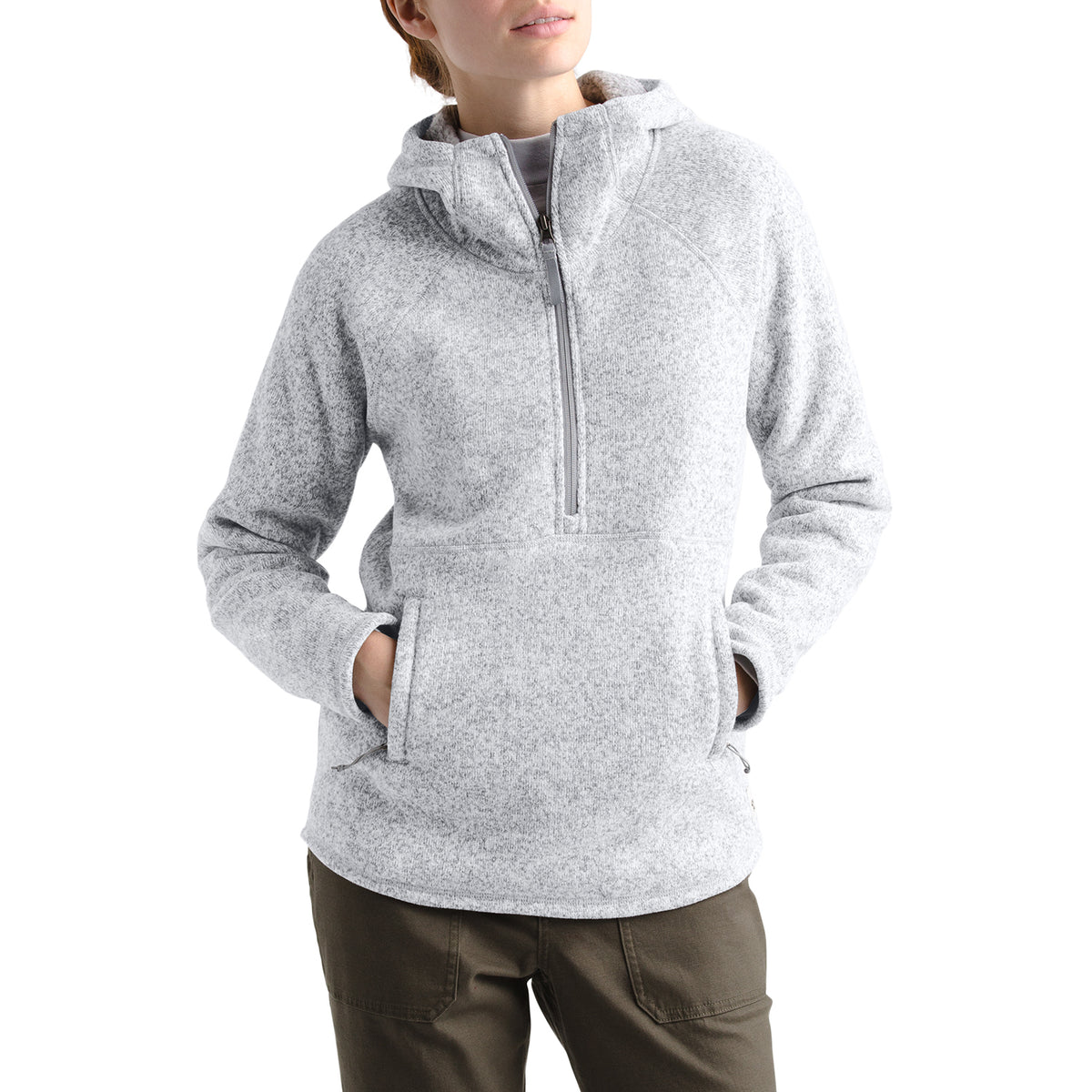 The North Face Crescent Hooded Pullover - Women's TNF Light Grey Heather