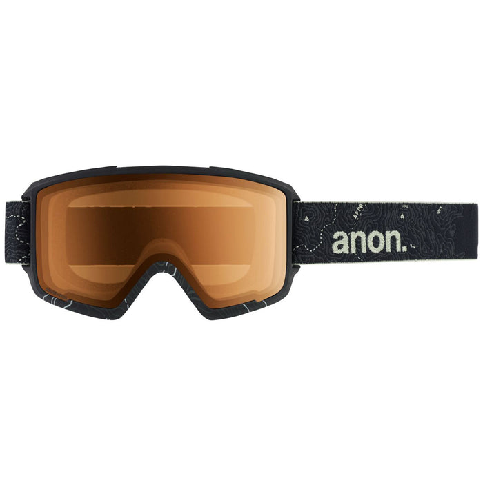 Anon M3 Asian Fit Goggles Topo Black/Sonar Night + Sonar Green
