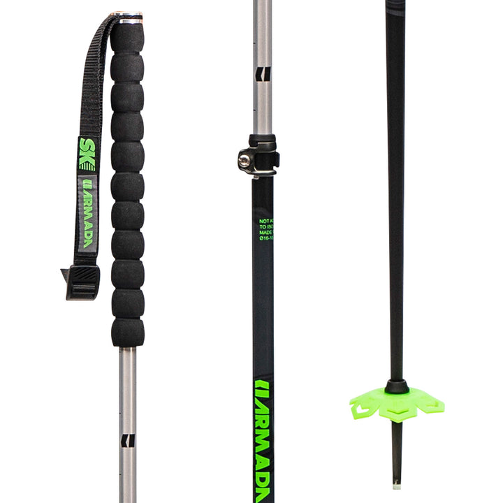 Armada Alloy Adjustable Ski Poles 2021 Black