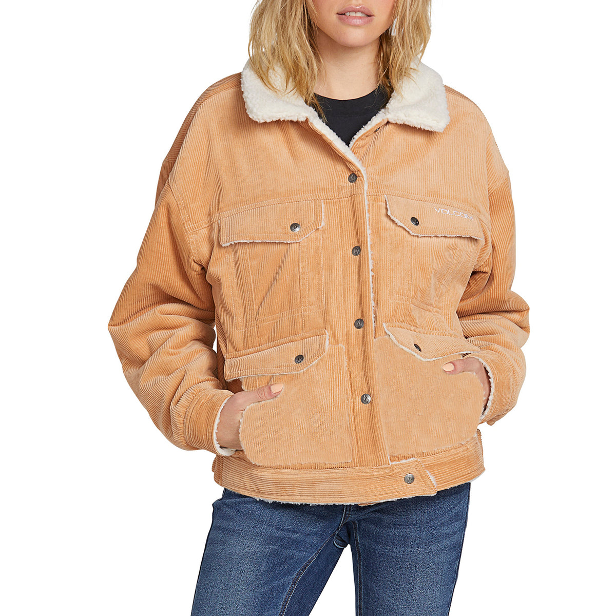 Volcom Woodstone Reversible Jacket - Women's Camel