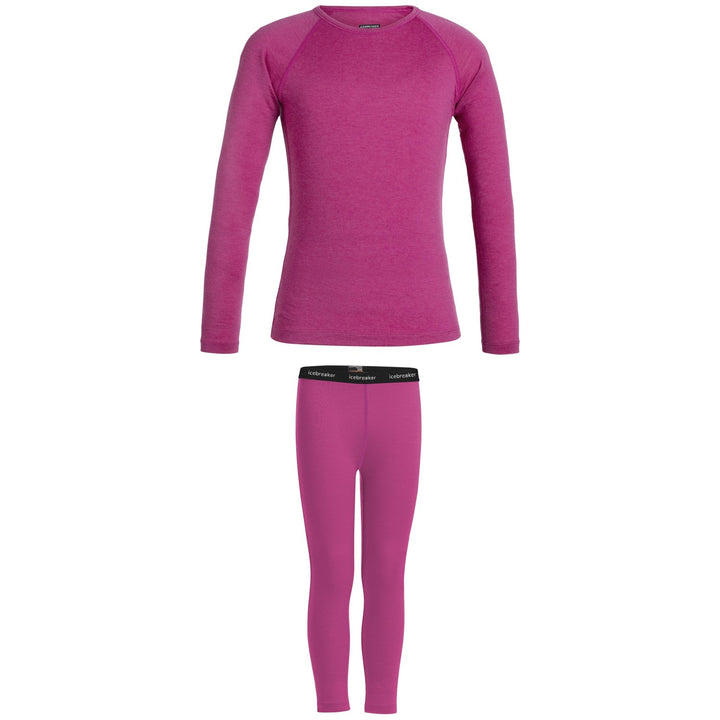Icebreaker 200 Oasis Long Sleeve Crew + Oasis Leggings - Kids' 2020