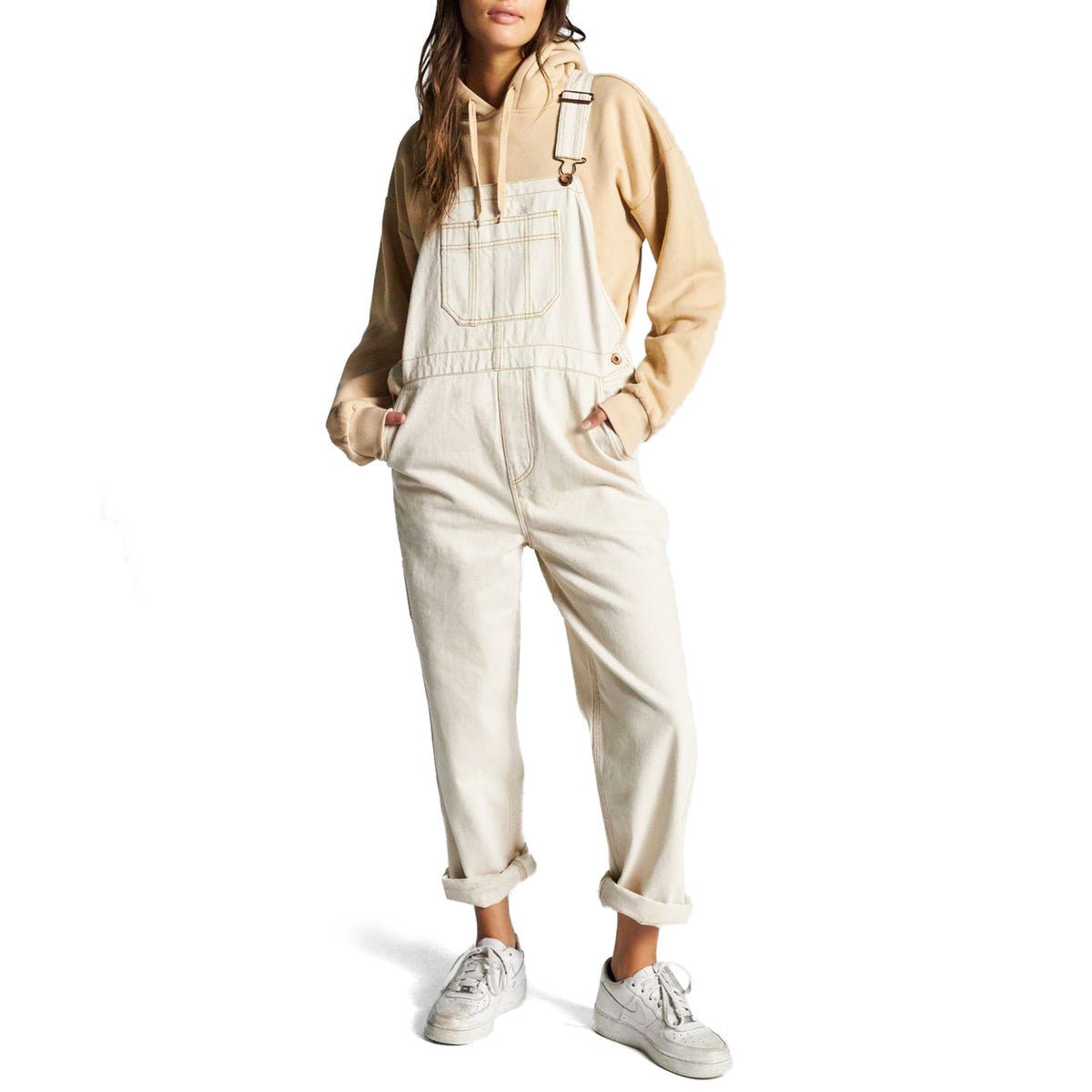 Brixton Christina Overalls - Women's Natural