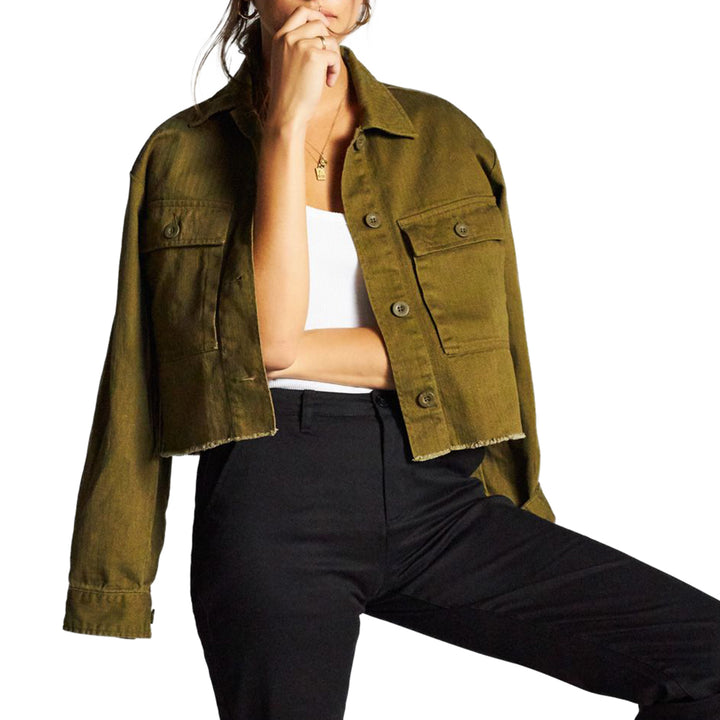 Brixton Abbott Overshirt - Women's Olive
