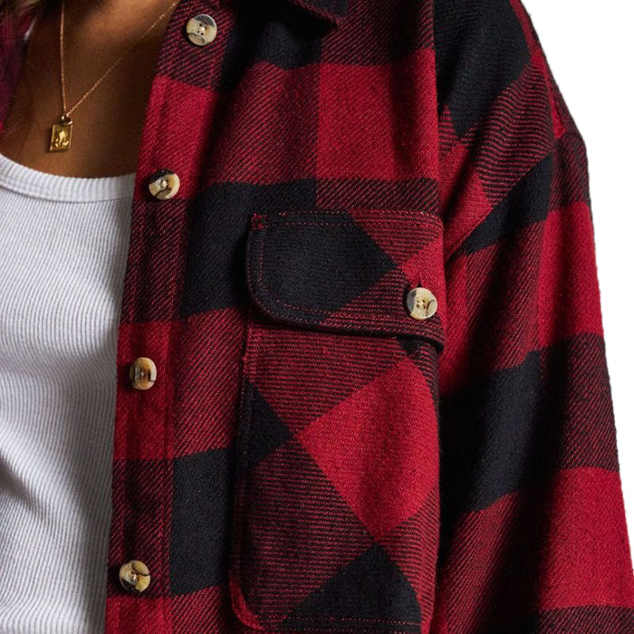 Brixton Astoria Flannel Overshirt - Women's Cardinal