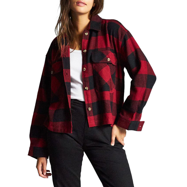 Brixton Astoria Flannel Overshirt - Women's Cardinal