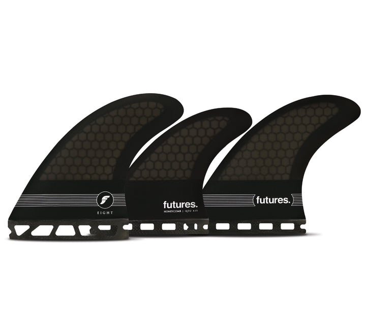 Futures F8 Honeycomb Large Five Fin Set Gray/Black
