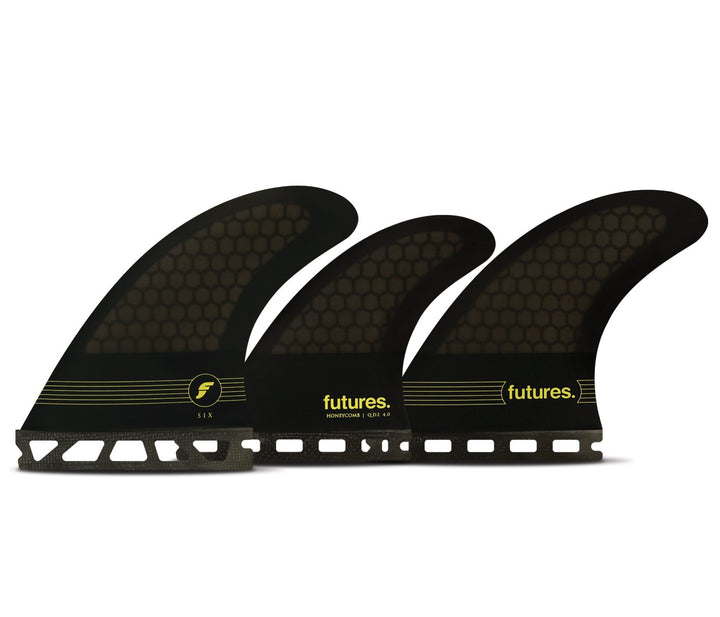 Futures F6 Honeycomb Medium Five Fin Set Grey/Black