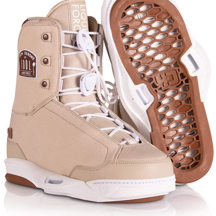 Liquid Force Idol 4D Wakeboard Bindings 2020 Khaki