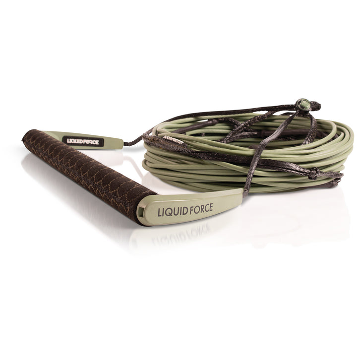 Liquid Force Pulse Suede Handle + Circuit 75 ft Mainline Combo Green