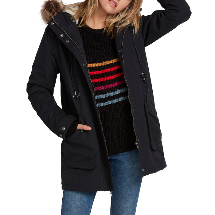 Volcom Less Is More Parka Jacket - Women's Black