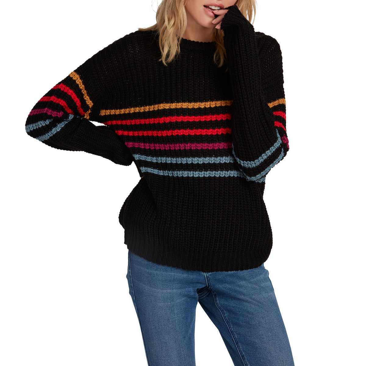Volcom Move On Up Sweater - Women's Black Combo