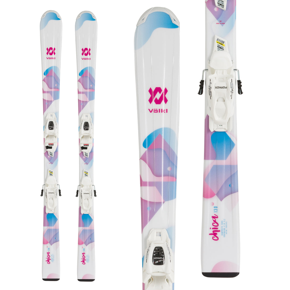 Völkl Chica + 7.0 vMotion Jr Bindings - Big Girls' 2020