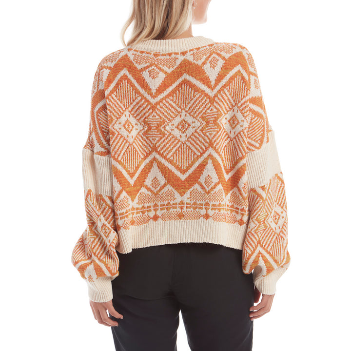 Woven Heart Dawn Sweater - Women's Rust