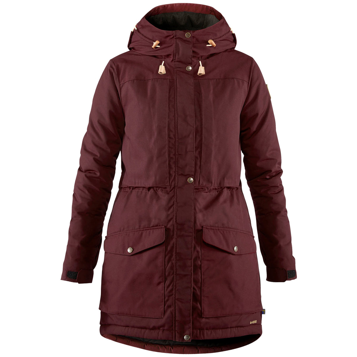 Fjallraven Singi Wool Padded Parka - Women's Dark Garnet