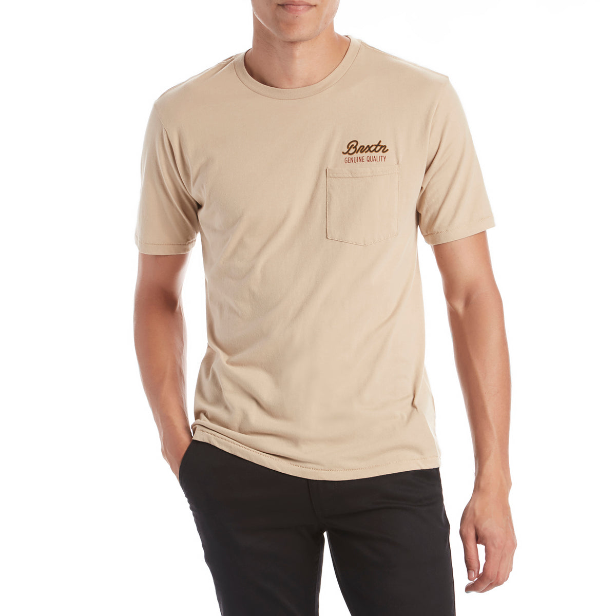 Brixton Spring Pocket T-Shirt Vanilla