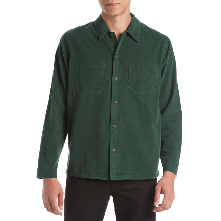 Mollusk Builder Shirt Deep Forest Corduroy