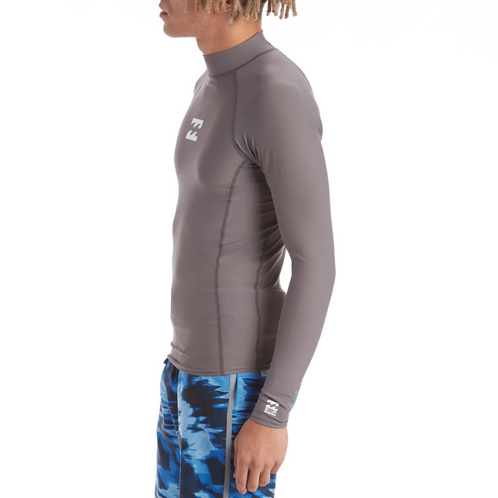 Billabong All Day Wave Performance Fit Long Sleeve Rashguard Charcoal